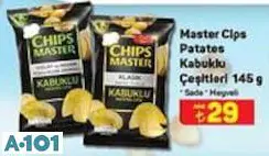 MASTER CİPS PATATES KABUKLU ÇEŞİTLERİ 145 G